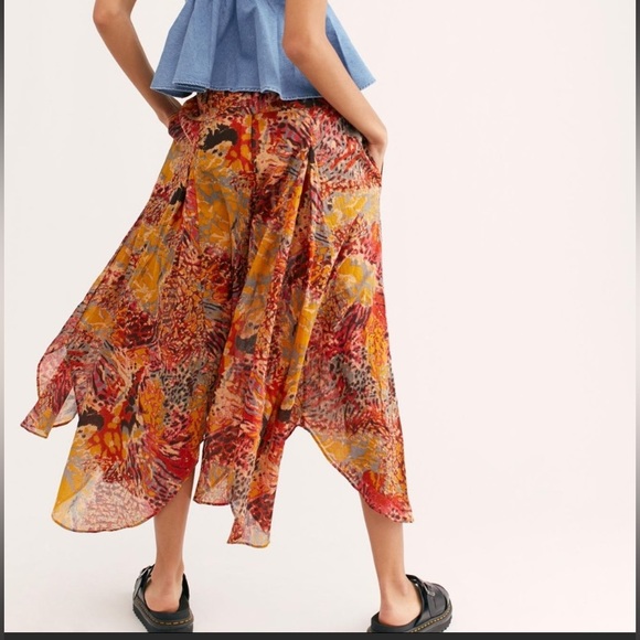 Free People Jungle Pop Combo Wide Leg Pants SZ. XS NWT - Picture 5 of 10